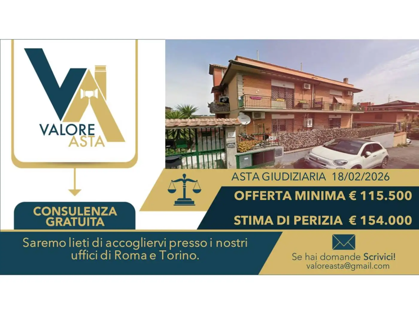 Appartamento in asta a Roma