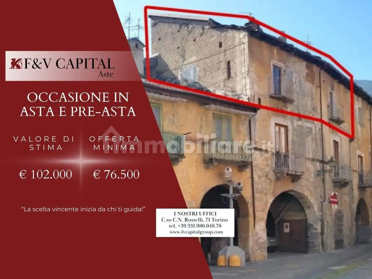 Appartamento in asta a Susa