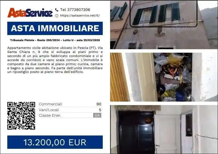 Appartamento in vendita a Pescia