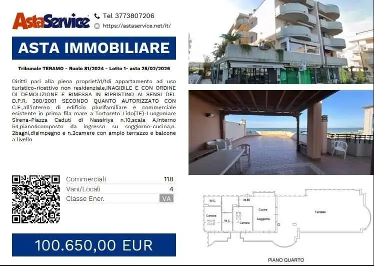 Appartamento in vendita a Tortoreto