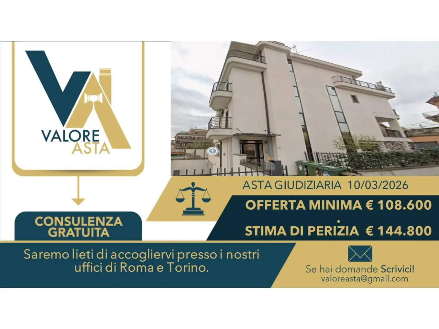 Appartamento in asta a Roma