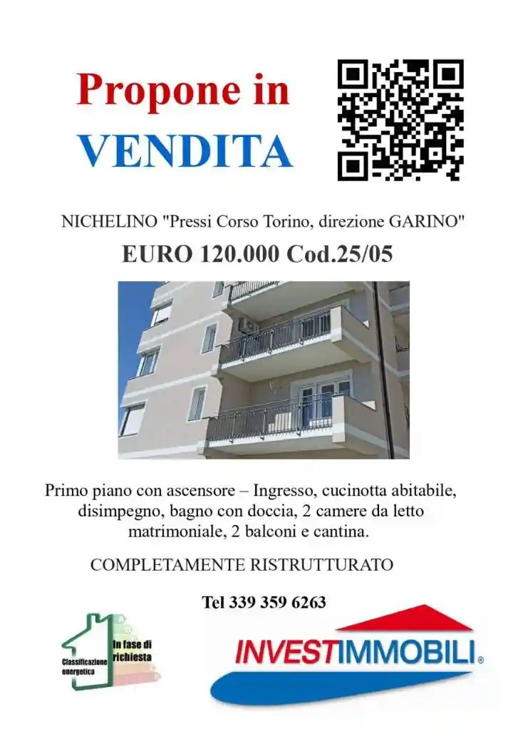 Appartamento in vendita a Nichelino