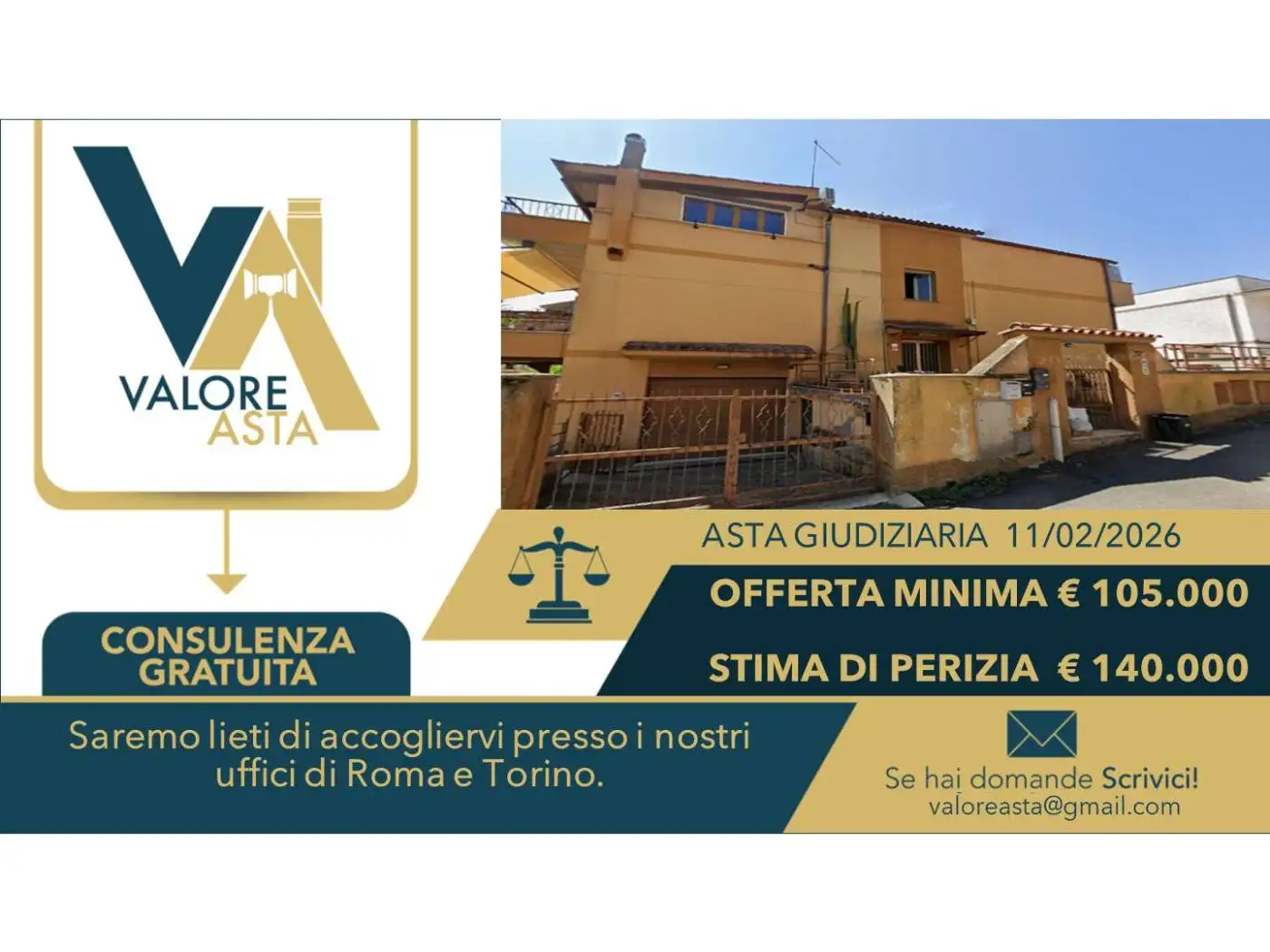 Appartamento in asta a Roma