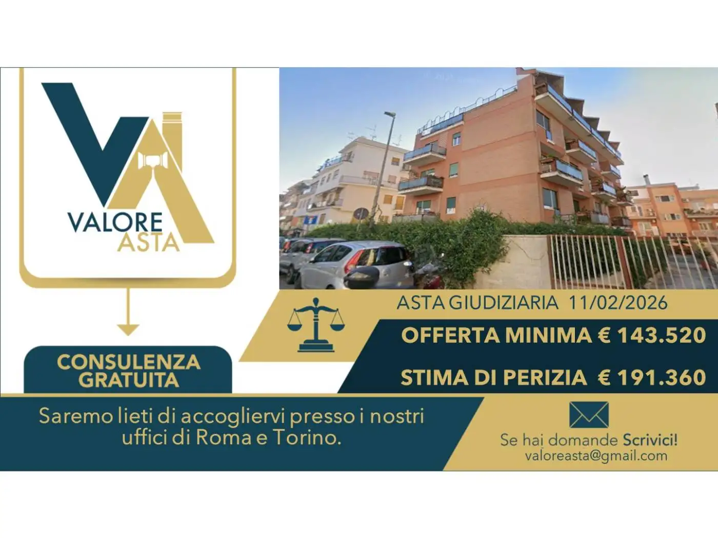 Appartamento in asta a Roma