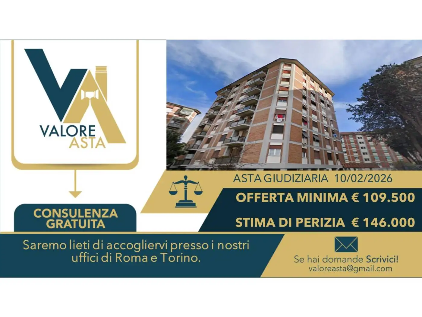 Appartamento in asta a Roma