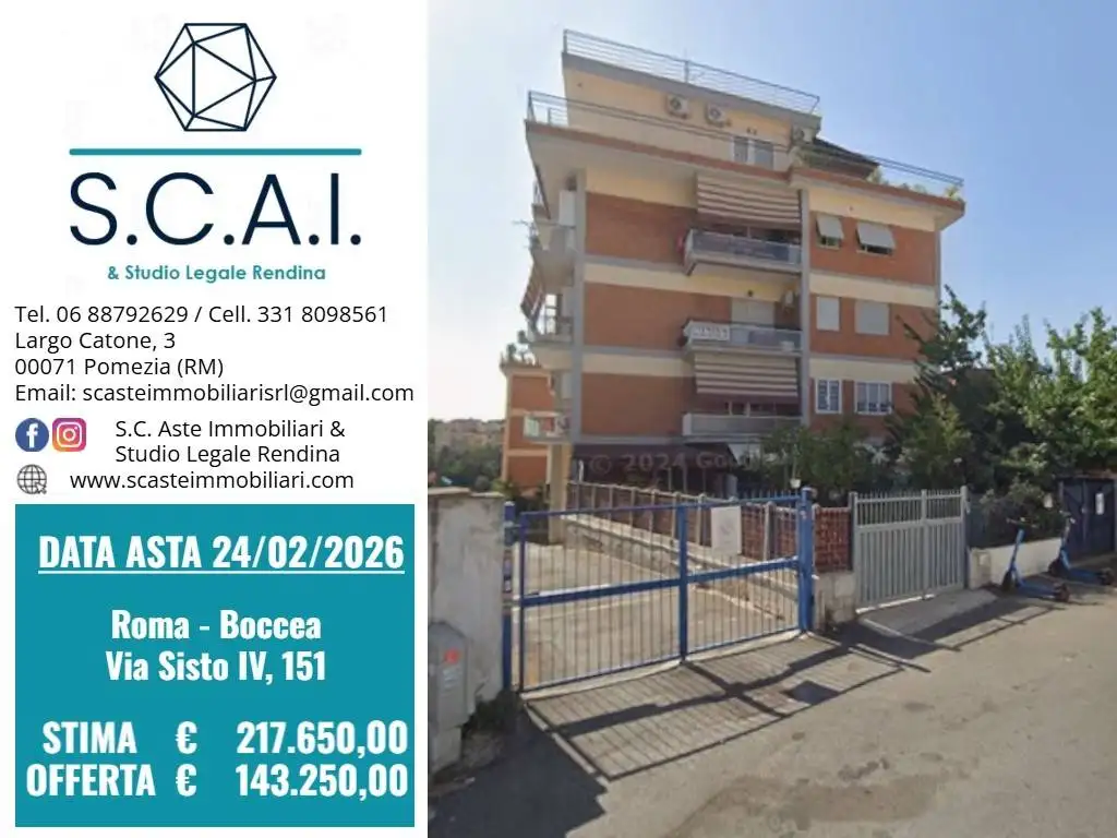 Appartamento in asta a Roma