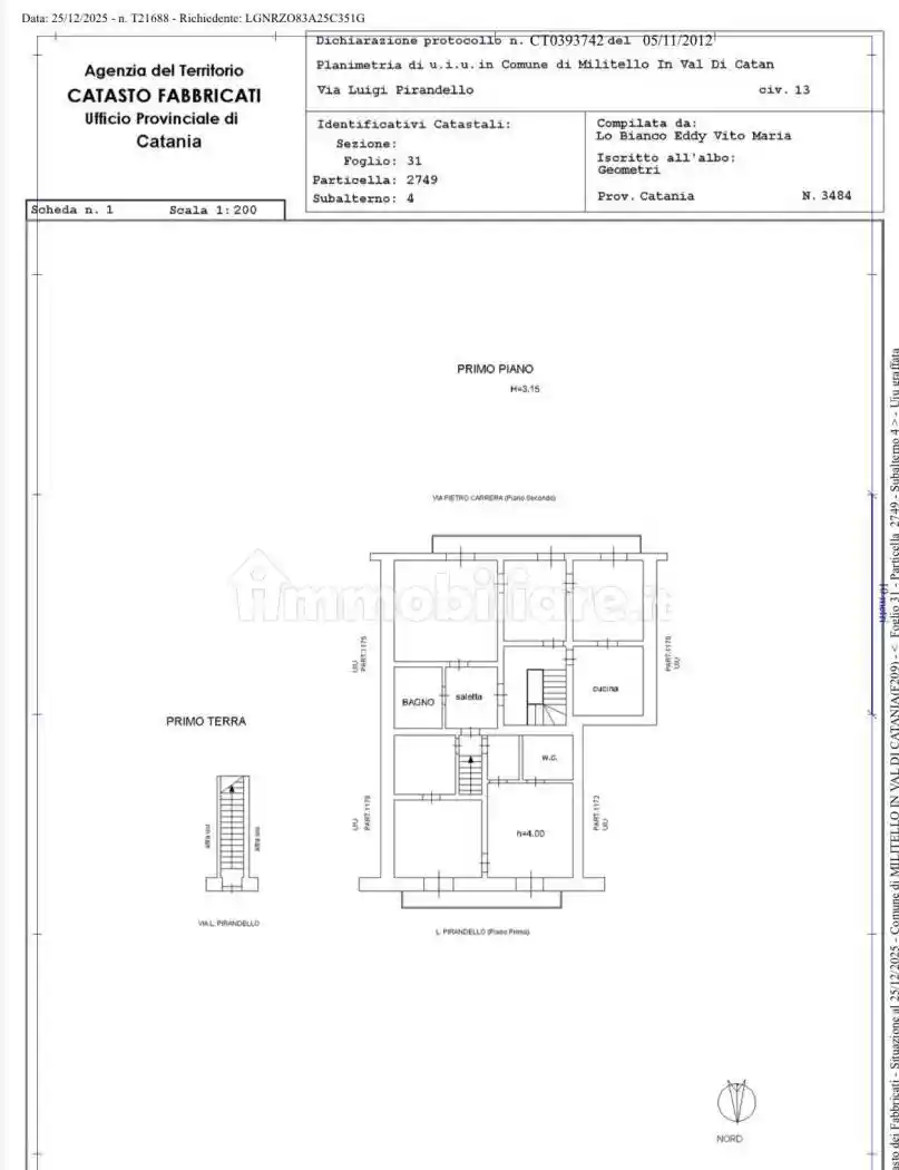 Appartamento in vendita a Militello in Val di Catania