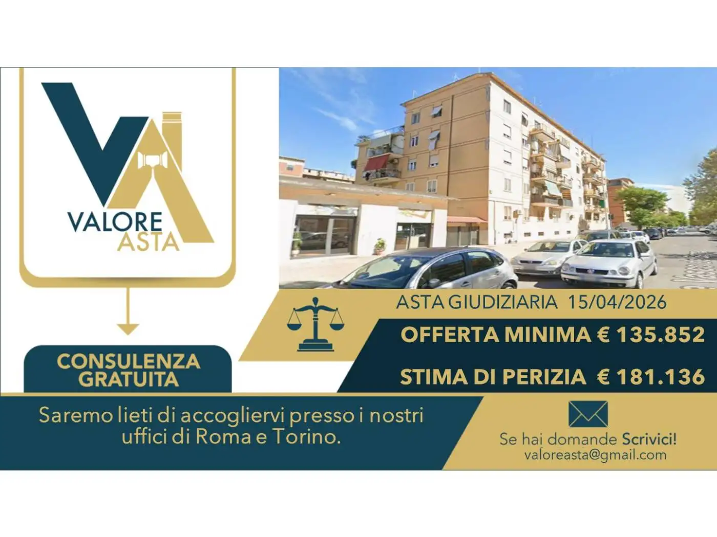 Appartamento in asta a Roma