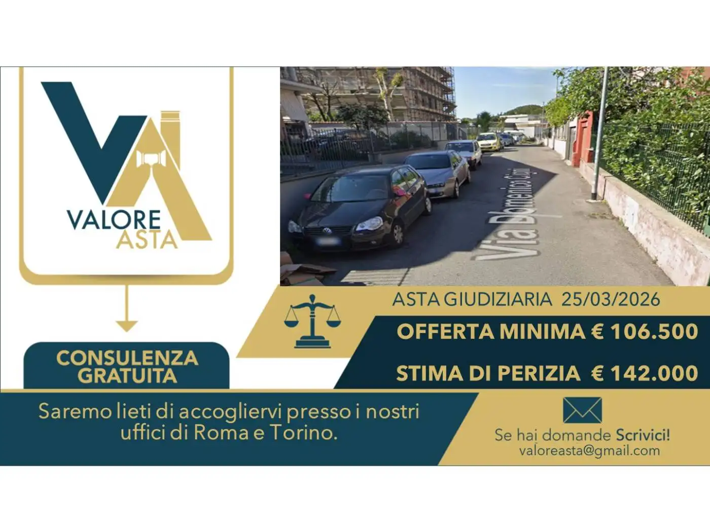 Appartamento in asta a Roma