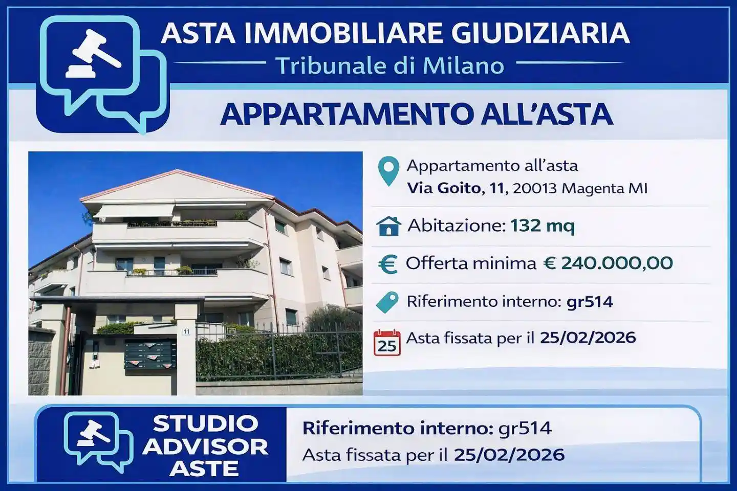 Appartamento in vendita a Magenta