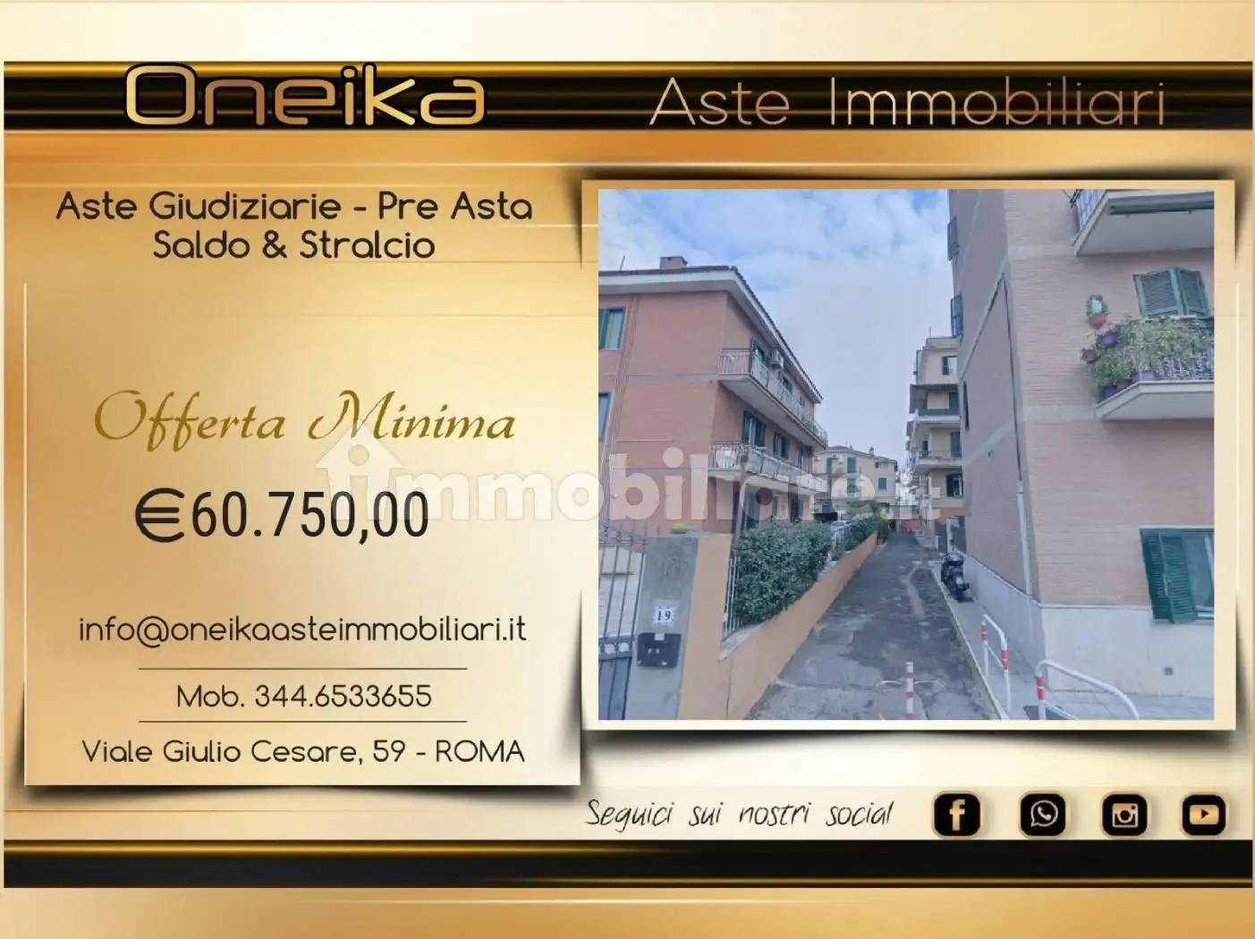 Appartamento in asta a Roma