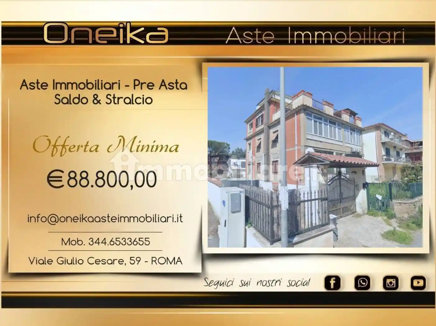 Appartamento in asta a Roma