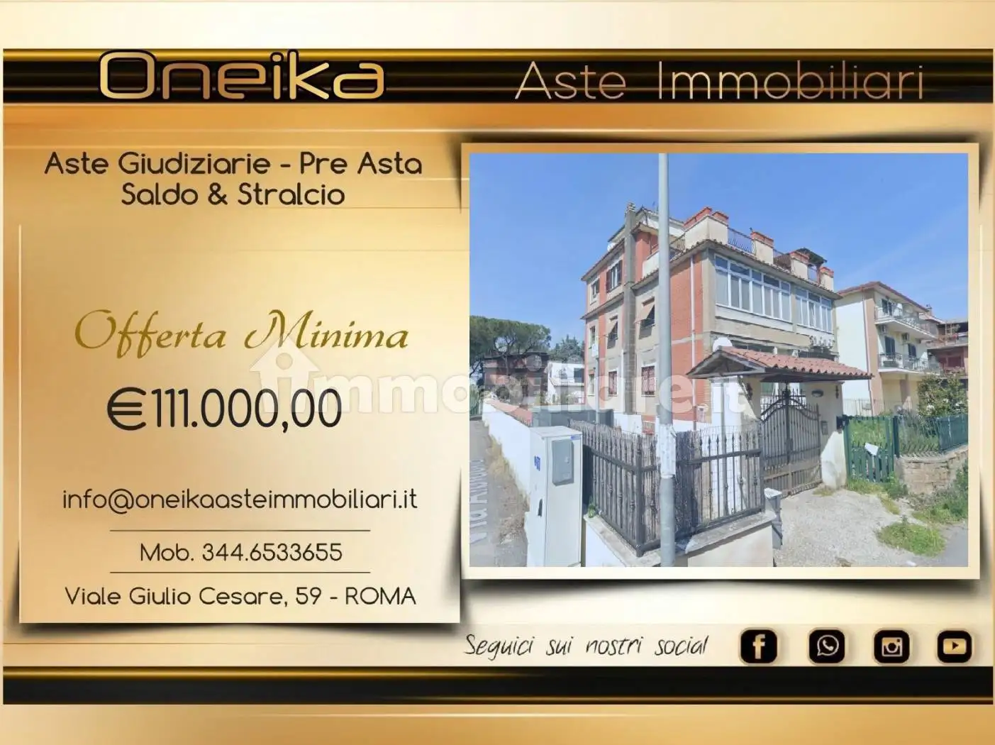 Appartamento in asta a Roma