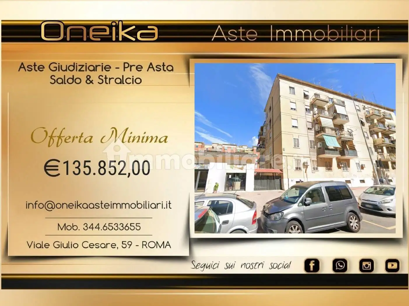 Appartamento in asta a Roma