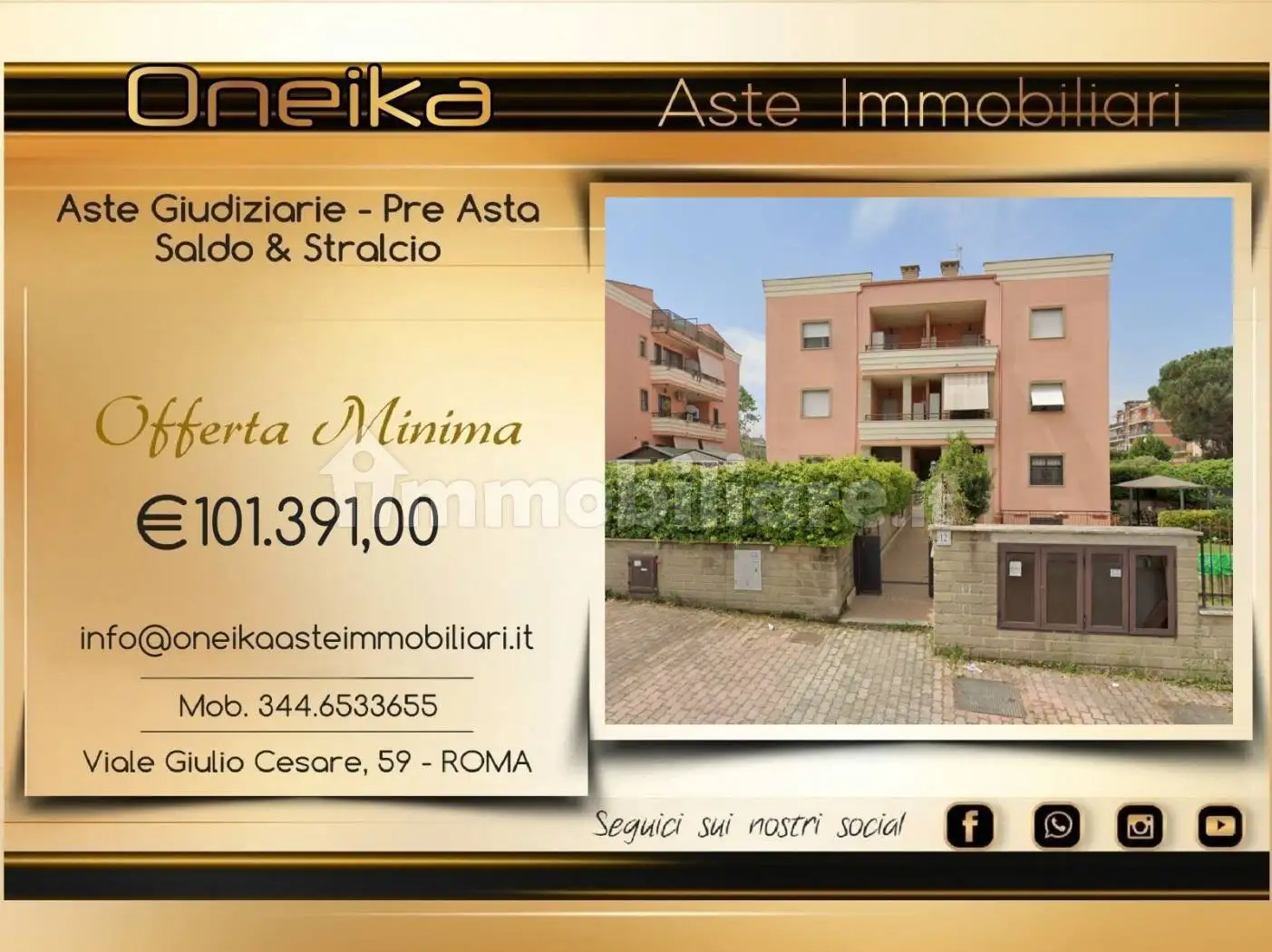 Appartamento in asta a Roma