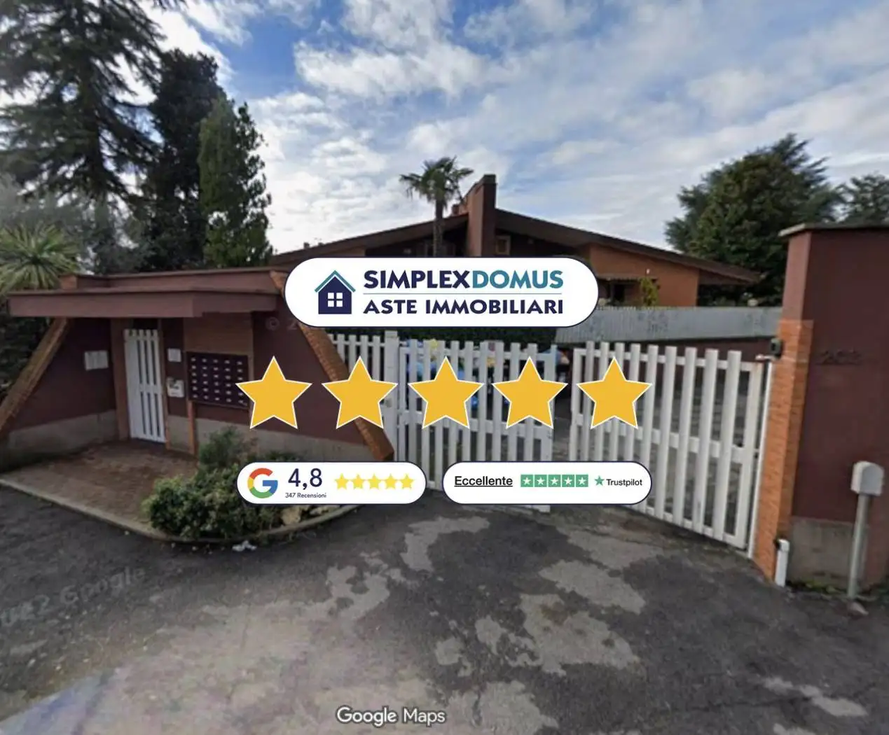 Villa in asta a Roma