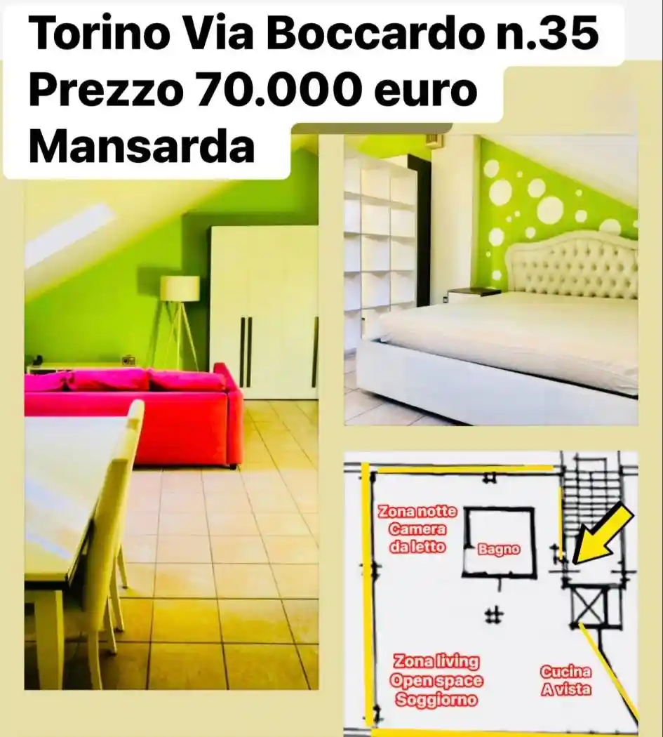 Attico - Mansarda in vendita a Torino