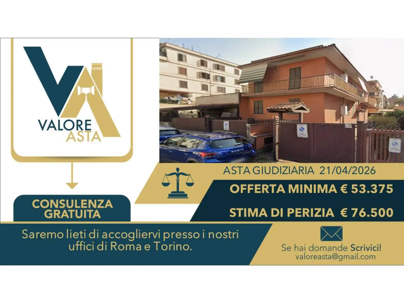 Appartamento in asta a Roma