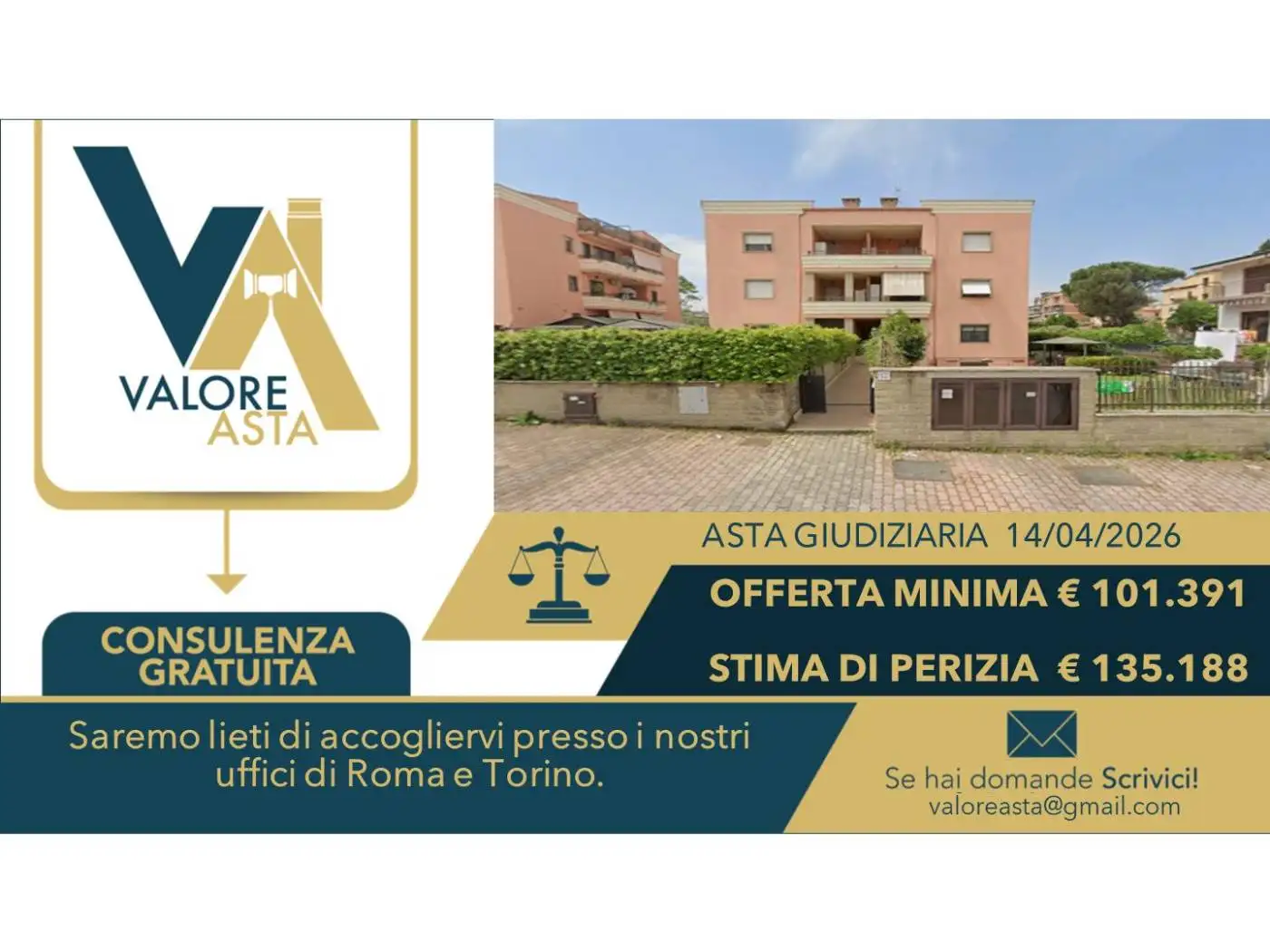 Appartamento in asta a Roma