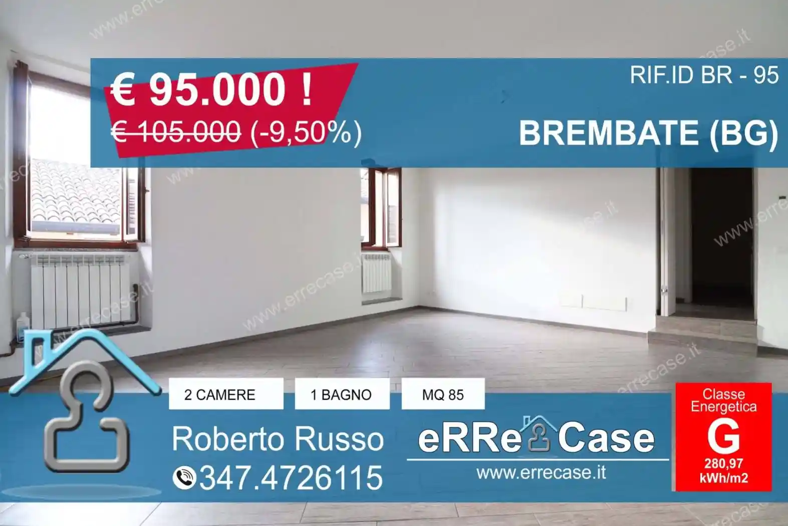 Appartamento in vendita a Brembate