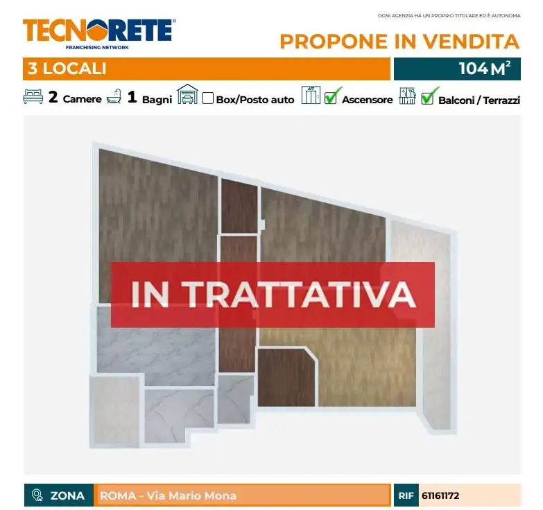 Appartamento in vendita a Roma