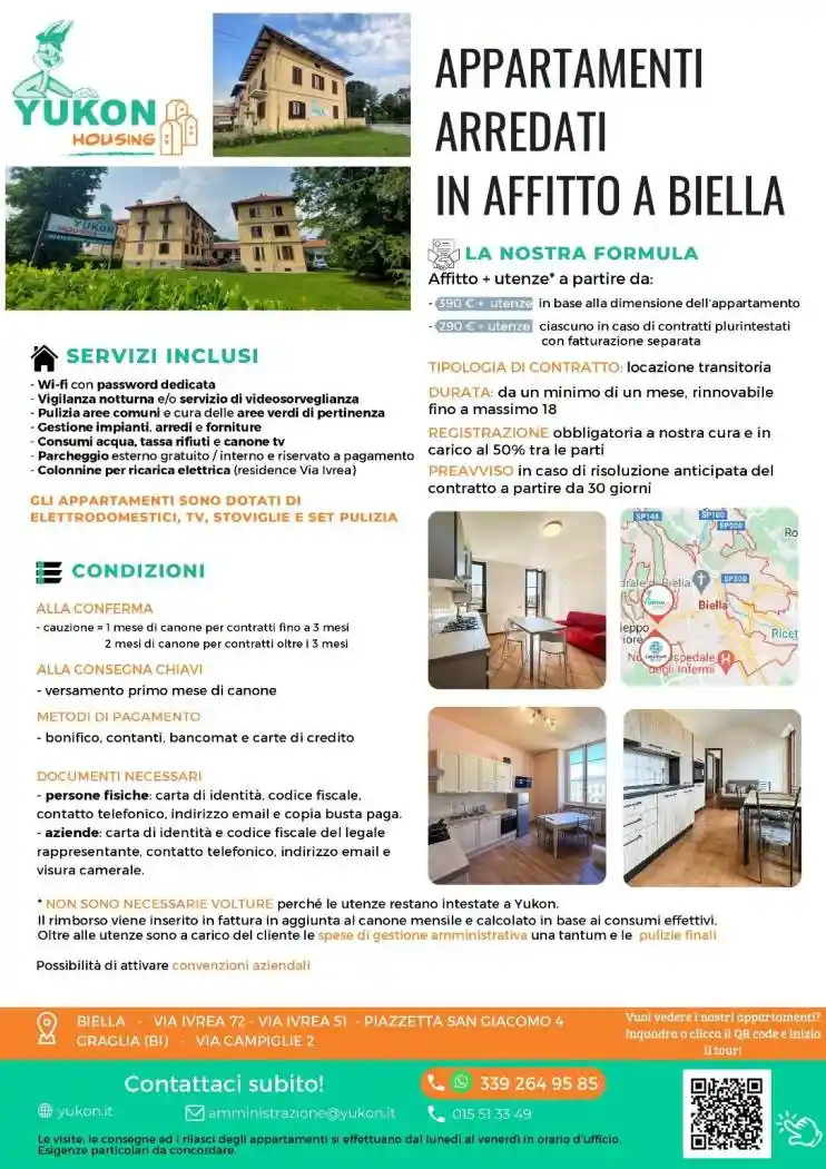 Appartamento in affitto a Biella