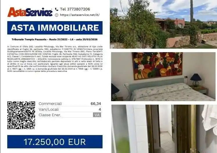 Appartamento in vendita a Olbia