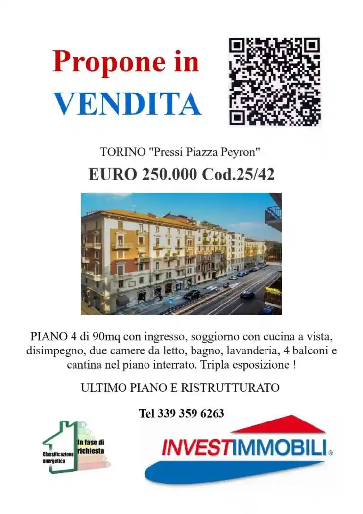 Appartamento in vendita a Torino