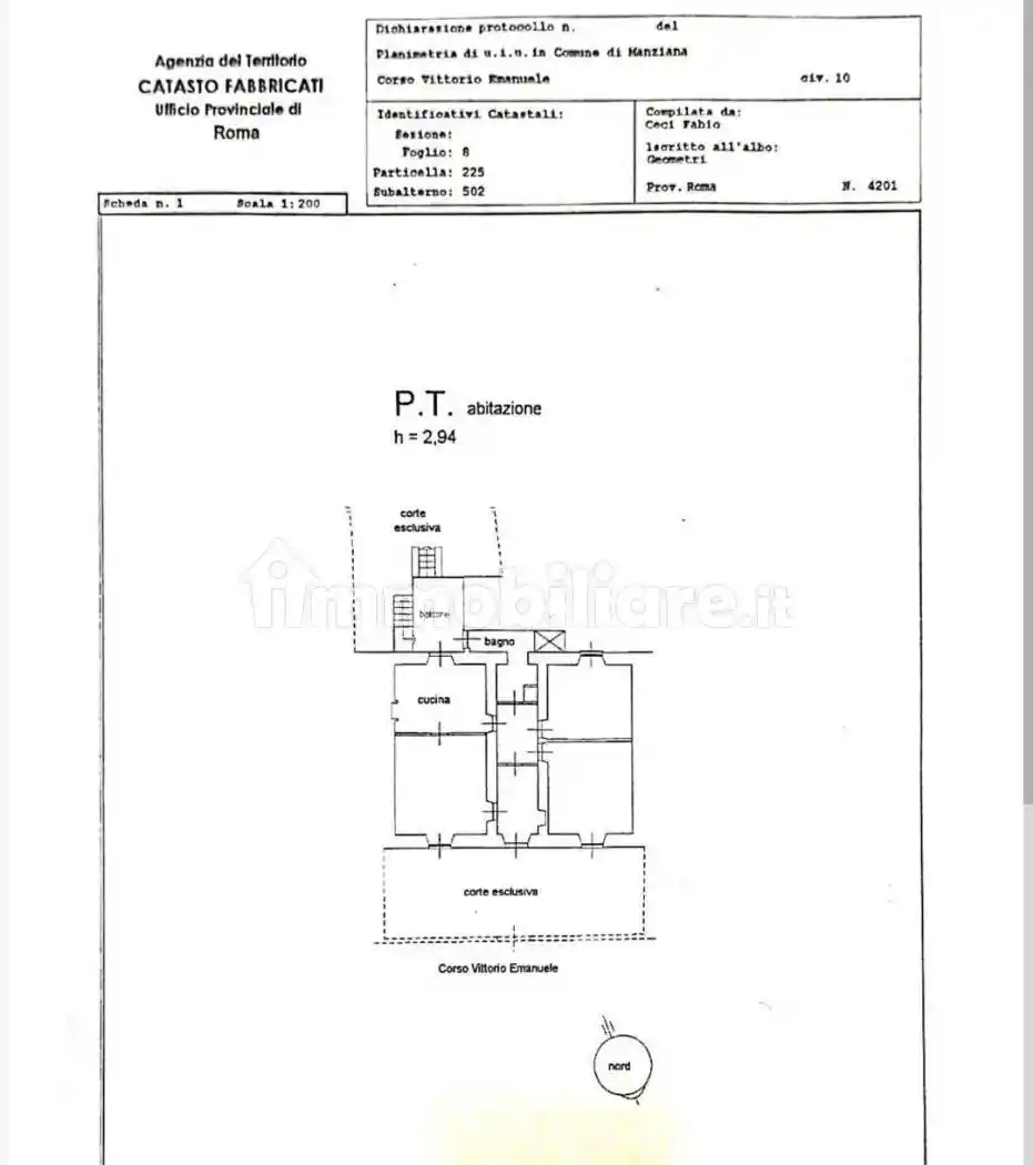 Appartamento in affitto a Manziana