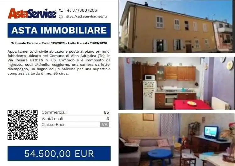 Appartamento in vendita a Alba Adriatica