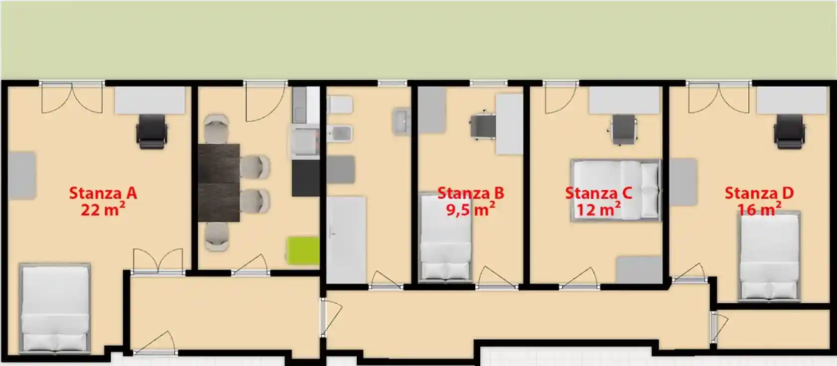 Appartamento in affitto a Treviso