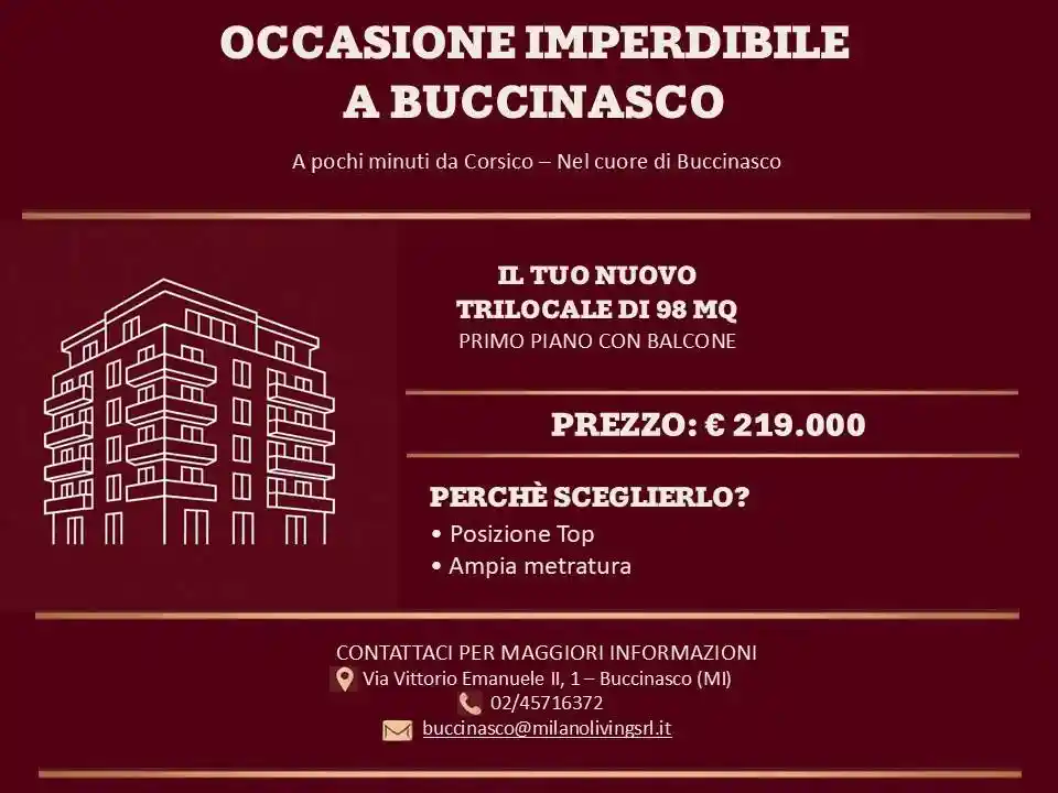 Appartamento in vendita a Buccinasco