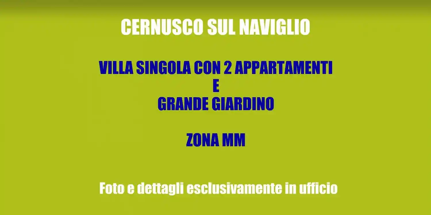 Villa in vendita a Cernusco sul Naviglio