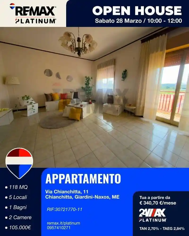 Appartamento in vendita a Giardini-Naxos