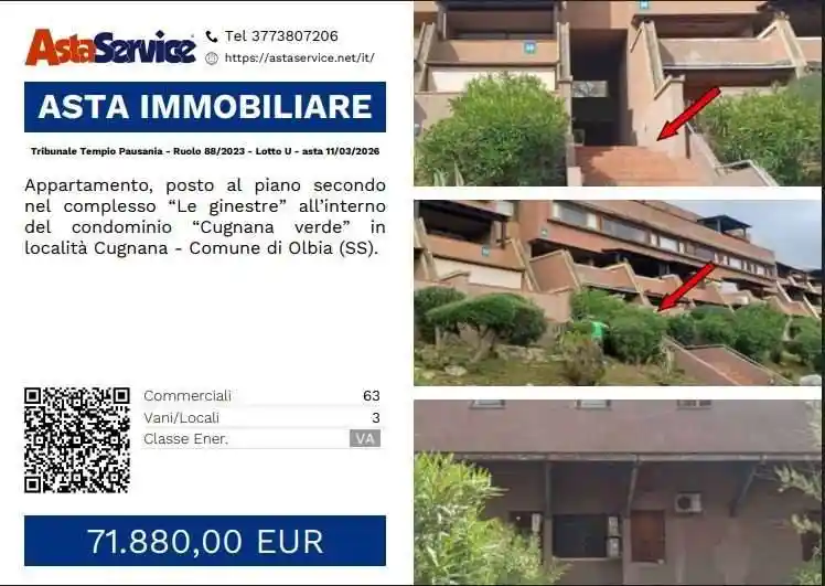 Appartamento in vendita a Olbia