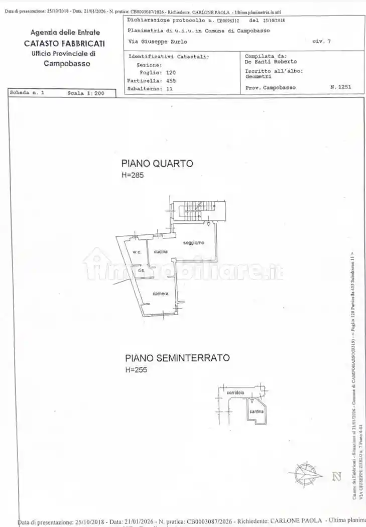 Appartamento in vendita a Campobasso