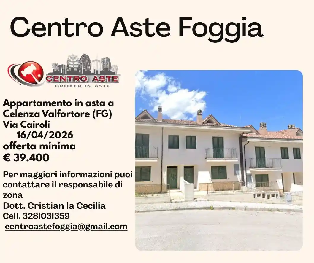 Appartamento in vendita a Celenza Valfortore