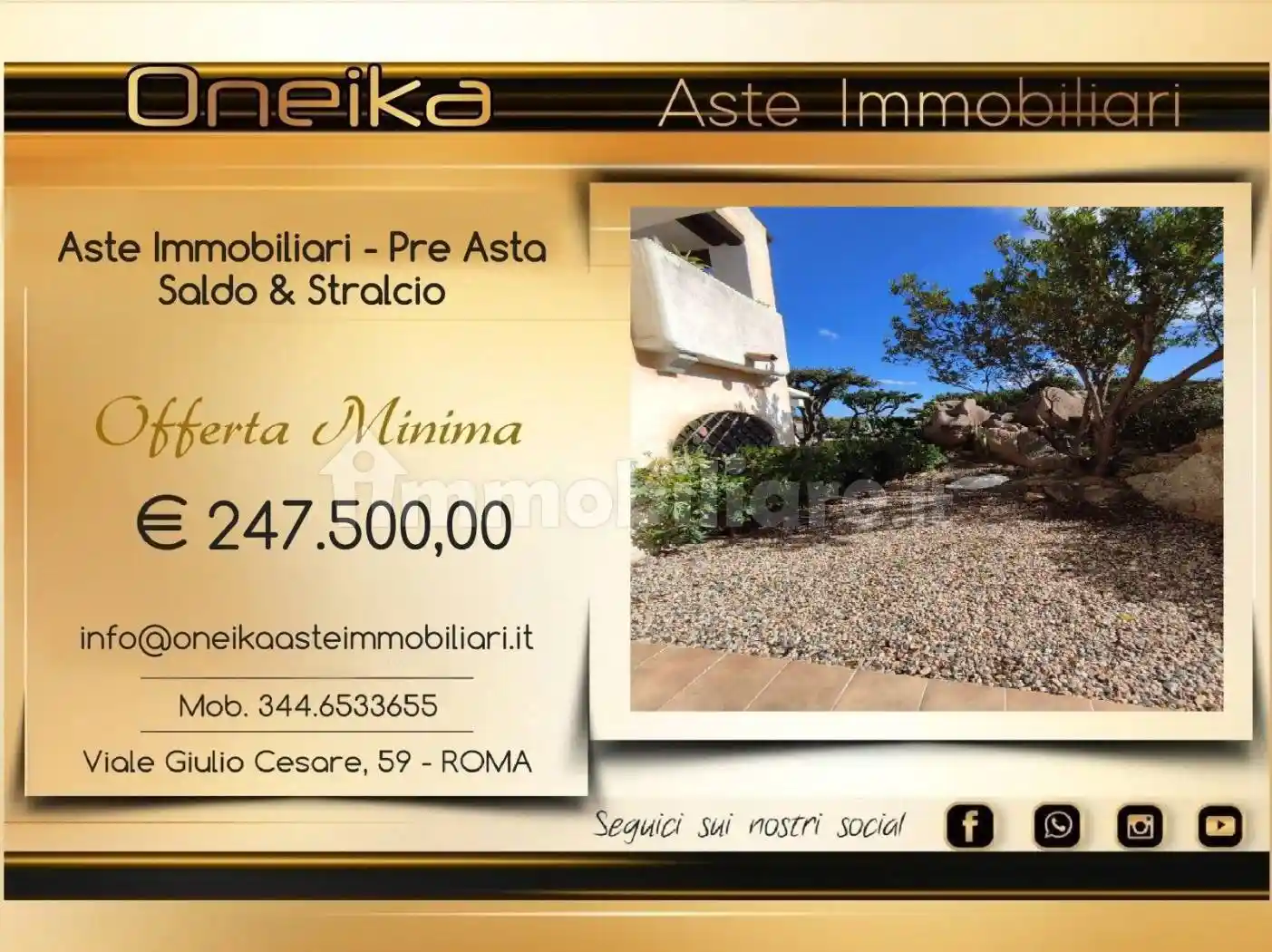 Appartamento in vendita a Arzachena