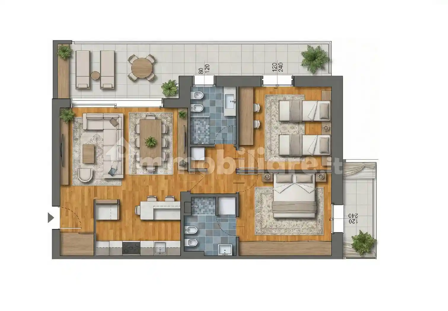 Appartamento in vendita a Curno