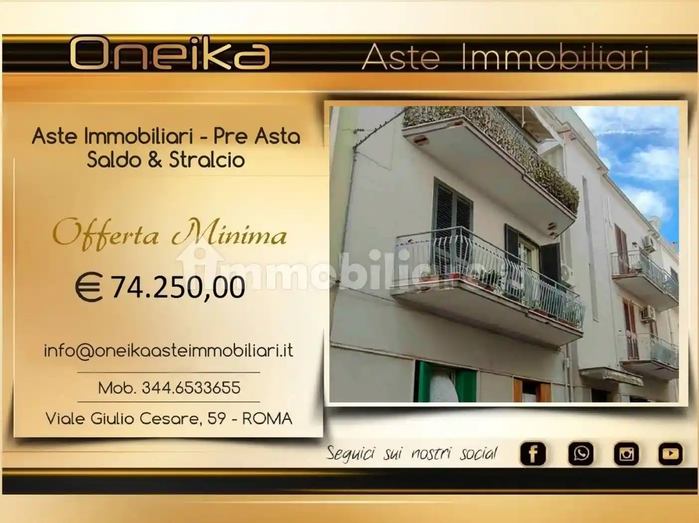 Appartamento in vendita a Mola di Bari