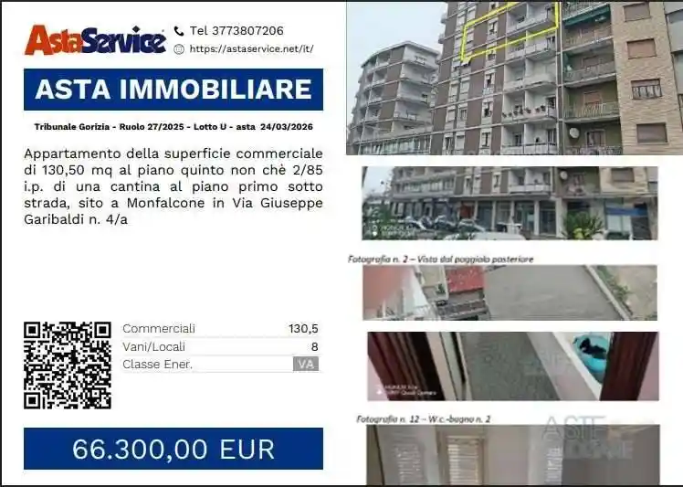Appartamento in vendita a Monfalcone