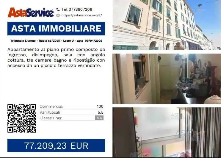 Appartamento in vendita a Livorno