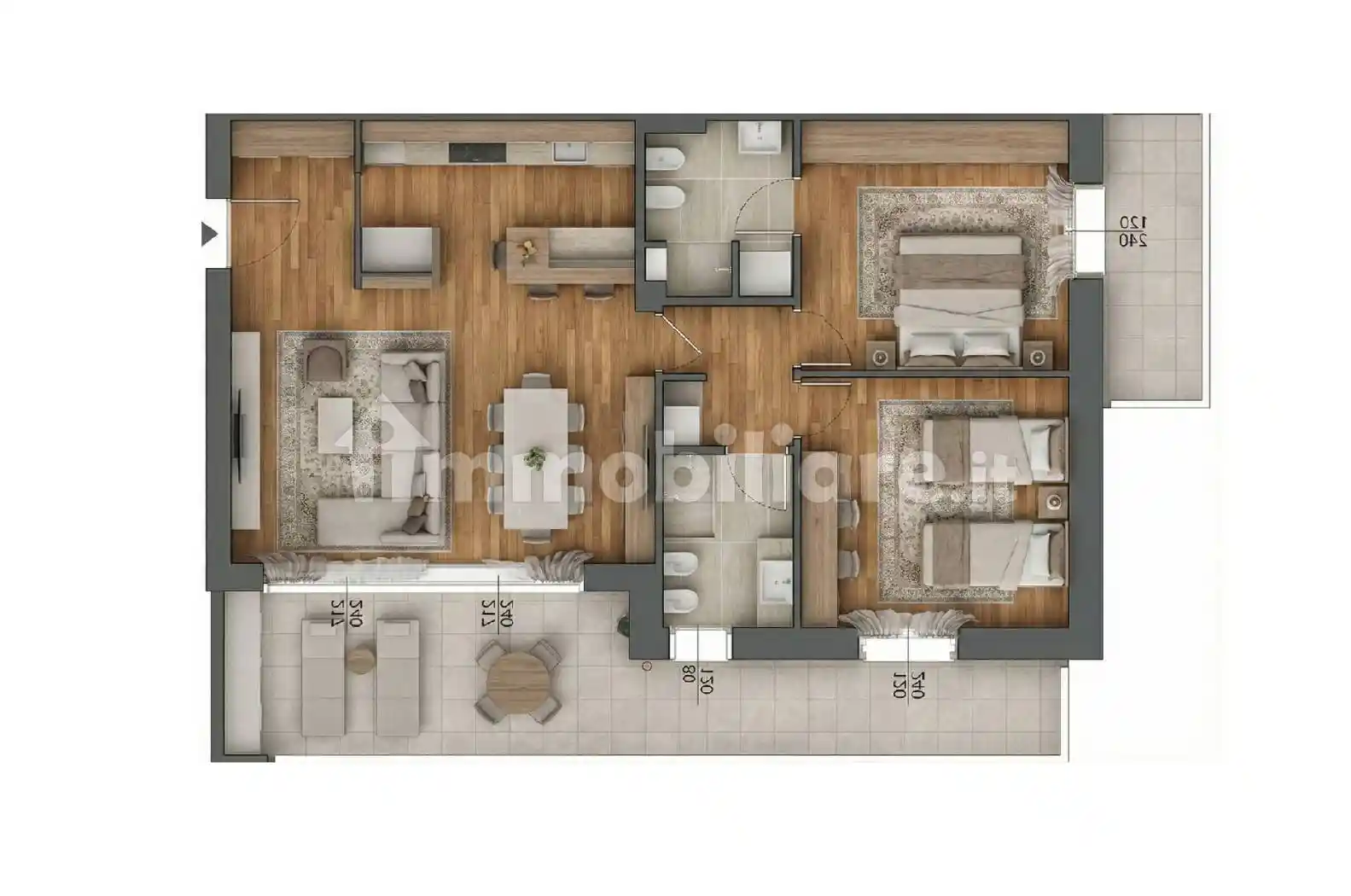 Appartamento in vendita a Curno