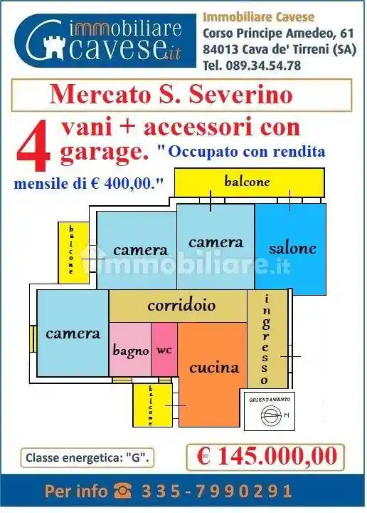 Appartamento in vendita a Mercato San Severino