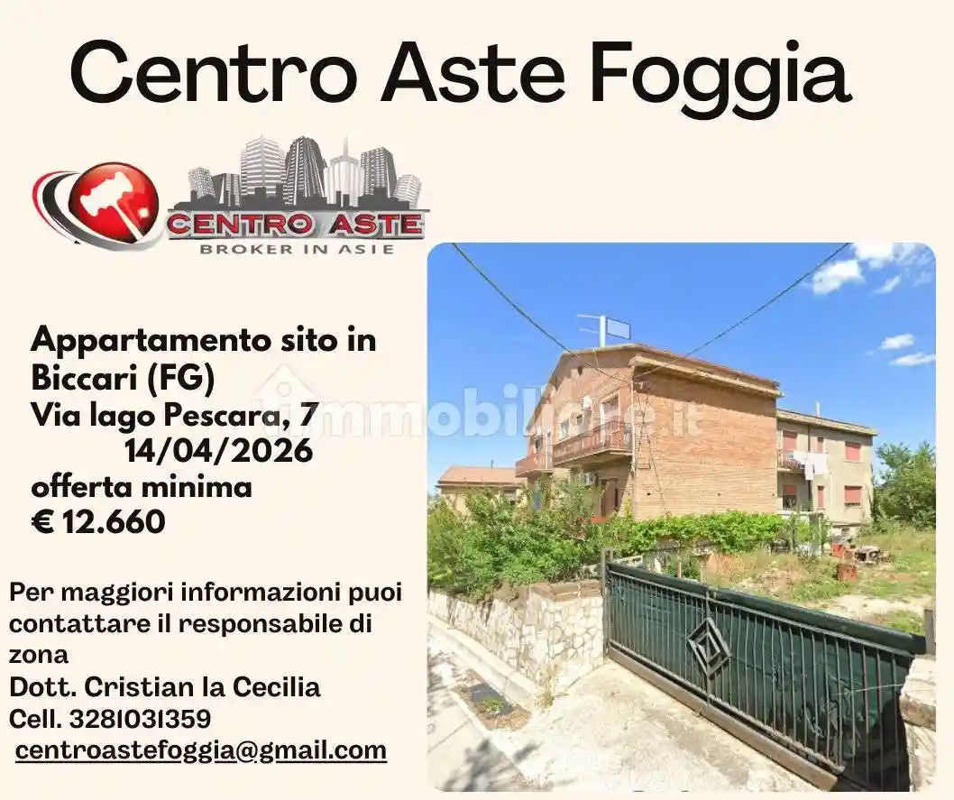 Appartamento in vendita a Biccari