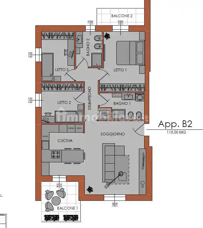 Appartamento in vendita a Piacenza