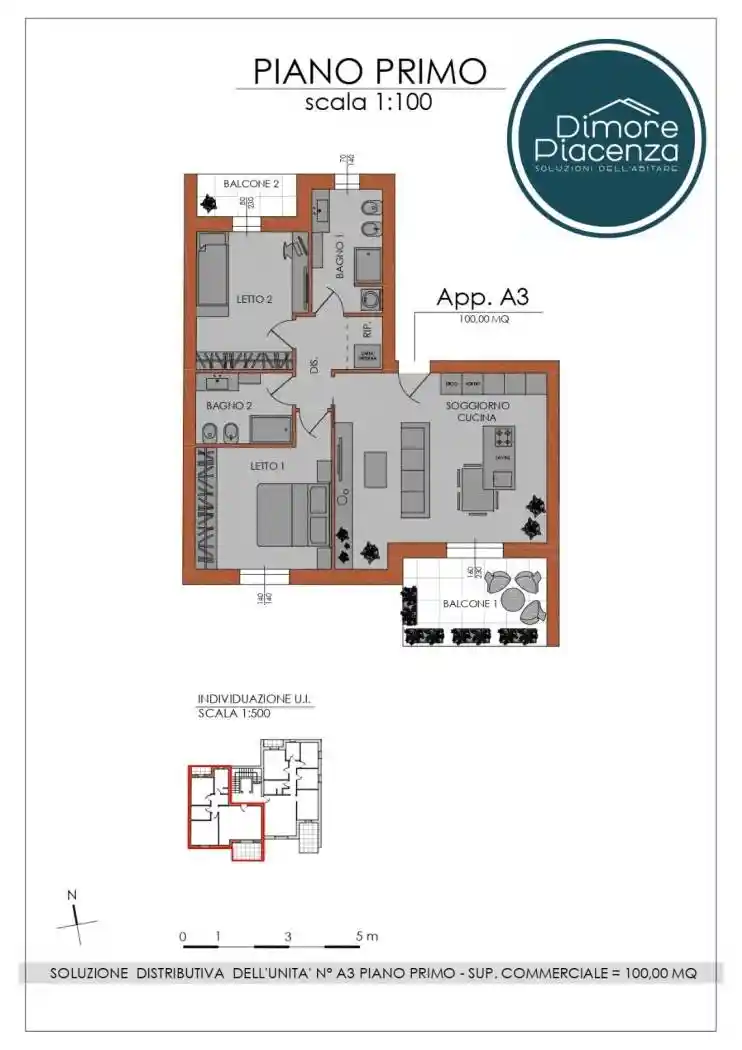 Appartamento in vendita a Piacenza