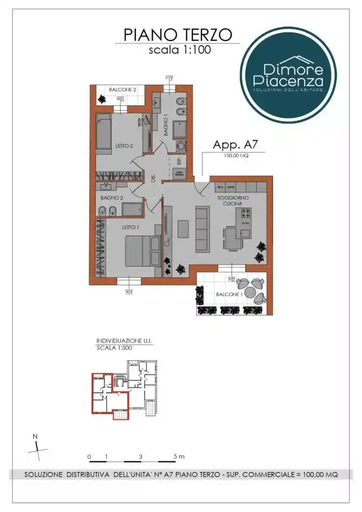 Appartamento in vendita a Piacenza
