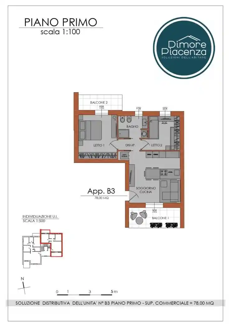 Appartamento in vendita a Piacenza