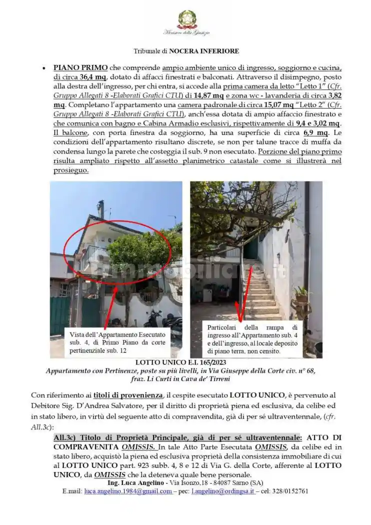 Appartamento in vendita a Cava de' Tirreni